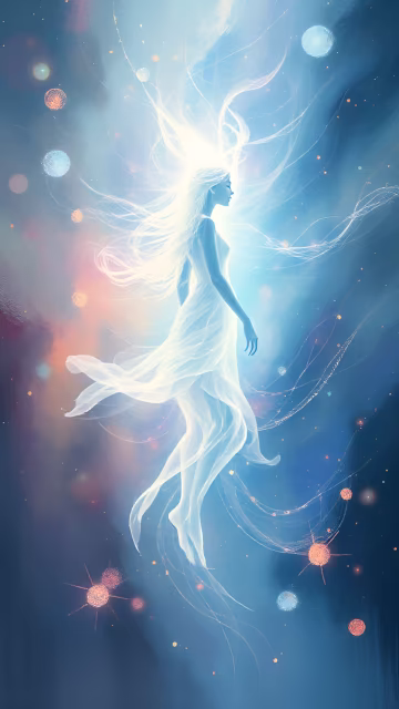 image d'illustration du conte, elle ne connaît pas le soleil, mais voit des variations lumineuses